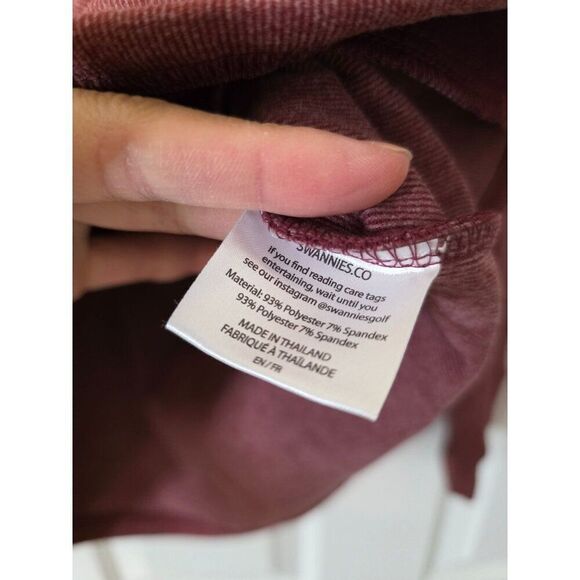 Swannies Golf CHALET HOODIE, Maroon S NWT - Picture 8 of 11